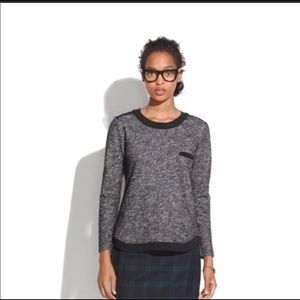 Madewell Marled Contrast Sweater